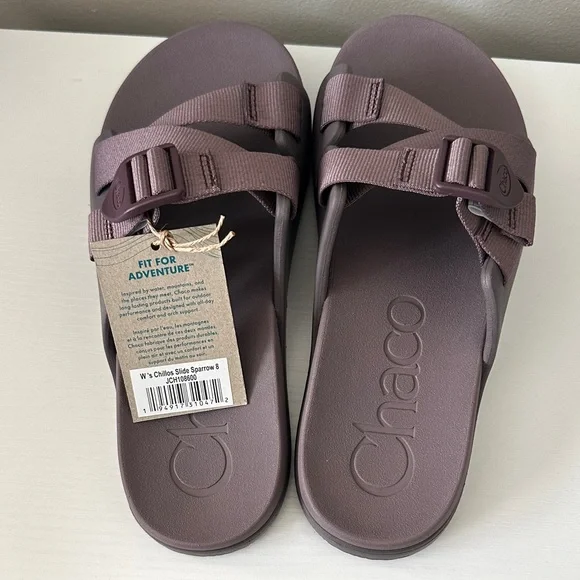 Chaco Slide Sandals with Straps 8 - Picture 2 of 4